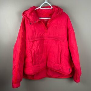FREE PEOPLE | Pippa Packable Puffer Pullover Jacket Pink FP Movement Medium